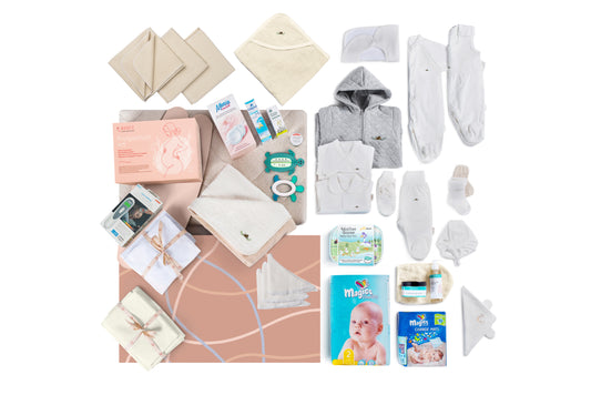 Baby's Nest kūdikio kraitelis su natūralia medvilne Color Game