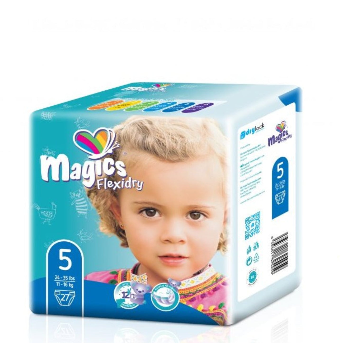 Sauskelnės Magics Flexidry, dydis – Junior Nr.5 (11-16 kg.), 27 vnt.